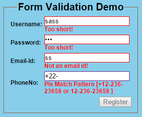 Form Validation in AngularJS | AngularJS Tutorials